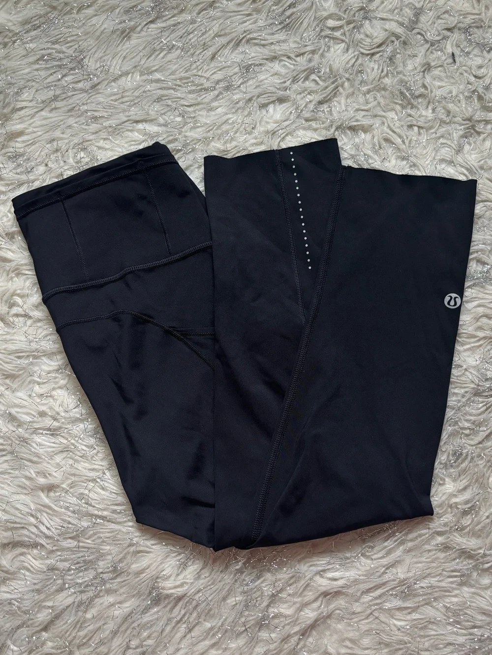 Lululemon Athletica Black Women’s Fast And Free Crop Leggings Size 4